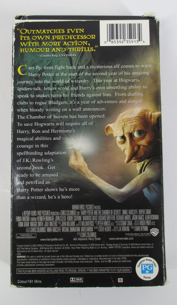 Harry Potter And The Chamber Of Secrets (VHS)
